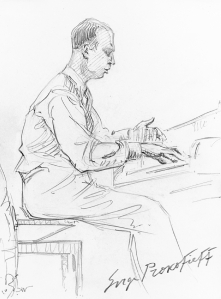 Sergei Prokofiev in 1936 by Hilda Wiener